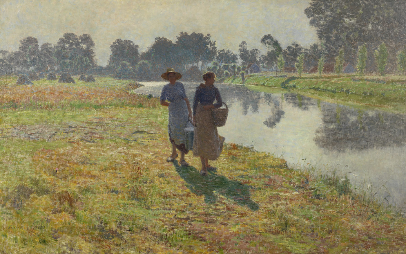Peasant Girls beside the Leie, c.1893, Emile Claus