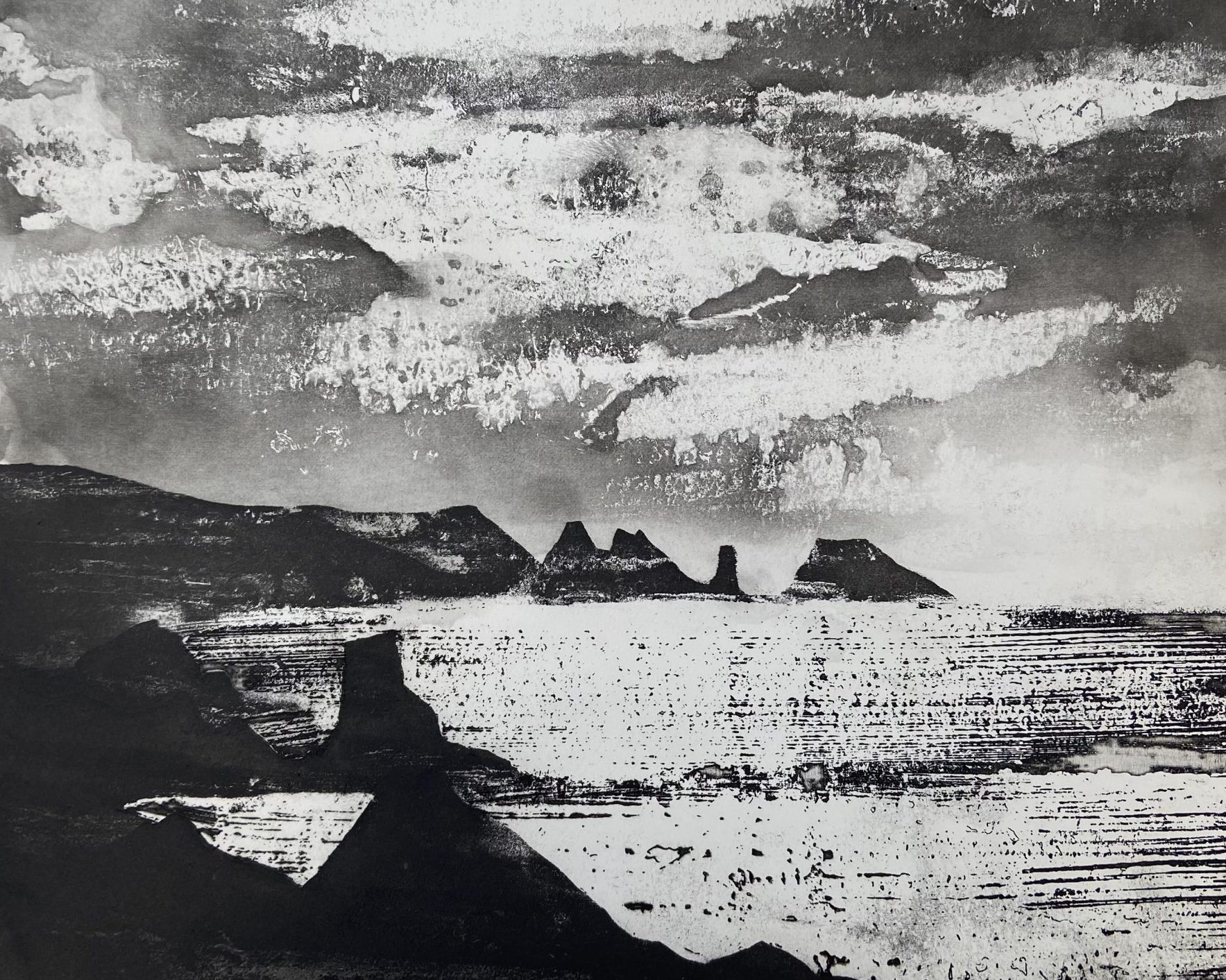 An image of an etched print by Jason Hicklin.