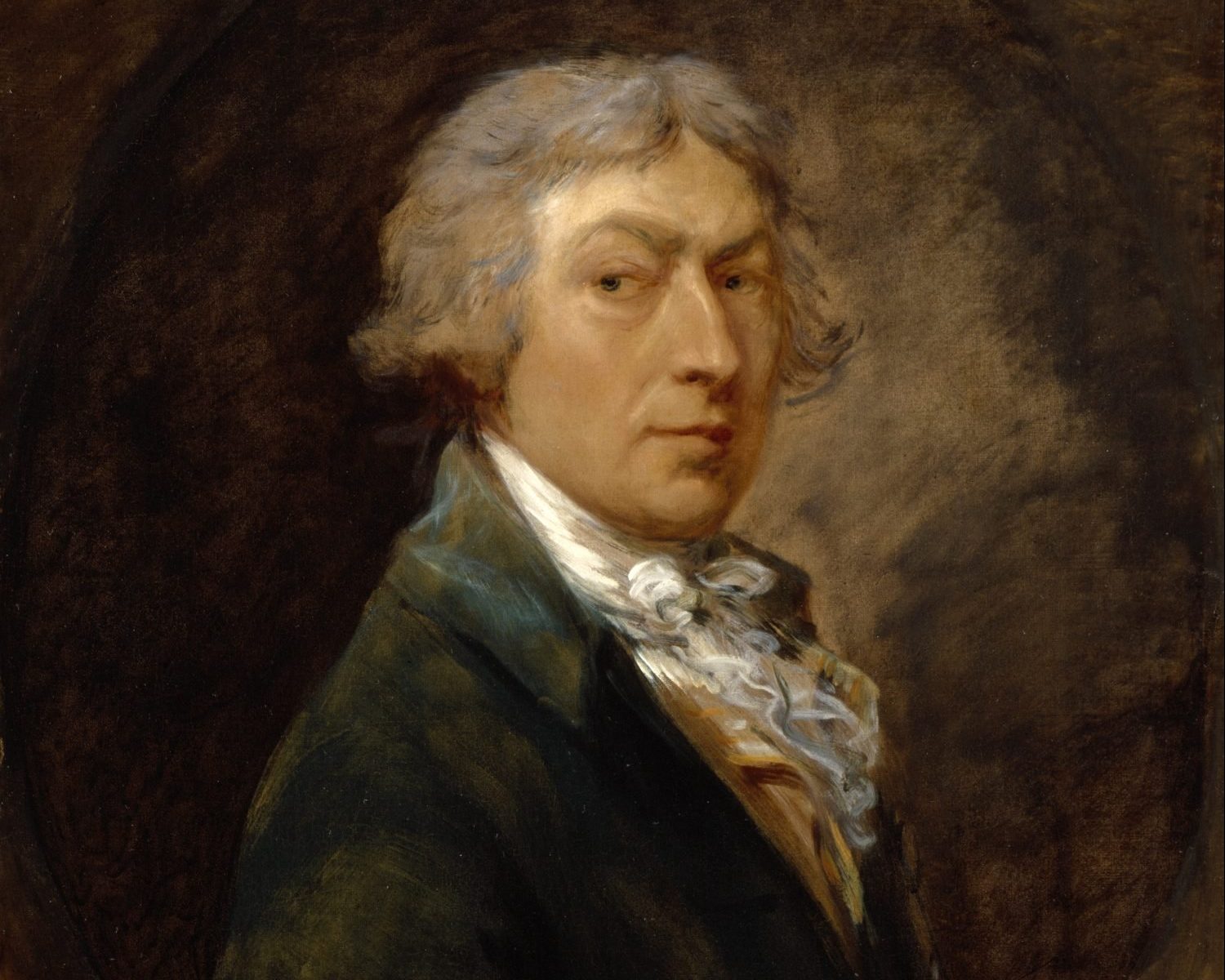 An image of the painting by Thomas Gainsborough, Self portrait c. 1787.