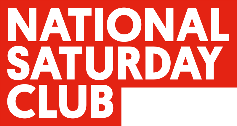 The red National Saturday Club logo.